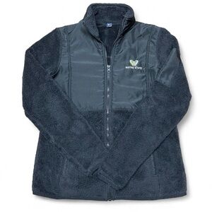 Wayne State Black Full Zip Fleece Jacket Women’s Size Medium